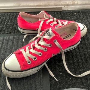 Flashy Pink Converse Sneakers